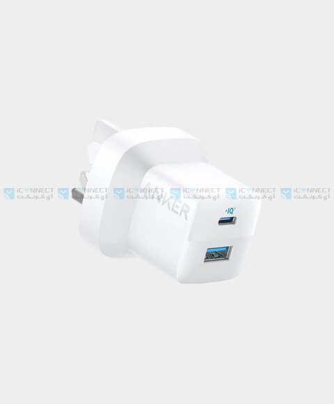 Anker 323 Mobile Charger | 33W | PD | Anker 310 USB-C to Lightning Cable (3ft)  (B2331K21) - White